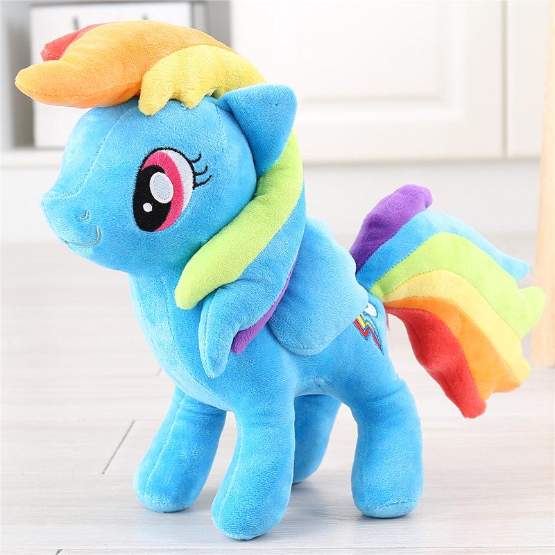 New My Little Pony Plush Toys Twilight Sparkle Pinkie Pie Rarity Fluttershy Applejack Rainbow Dash Stuffed Doll Kid Xmas Gift