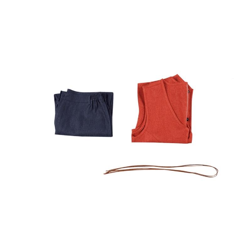 Аутентичный костюм Луффи из One Piece, наряд короля пиратов для косплея на Хэллоуин