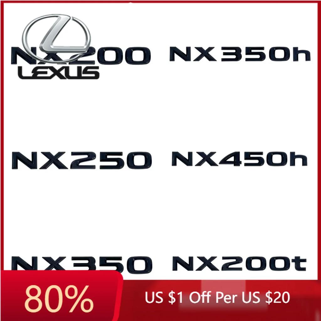 2026 Hot Interior Stickers Suitable For Lexus NX Series Tail Badge Decorative Metal Letter Stickers