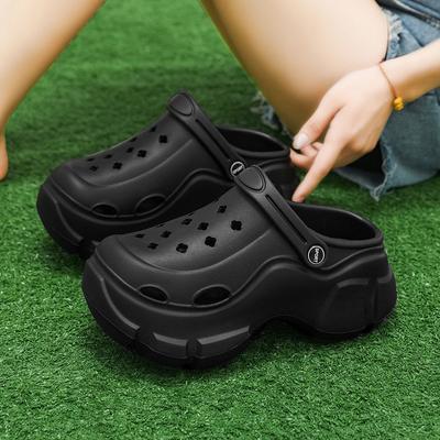 Обувь Stepping On Shit Feeling Hole на толстой подошве, износостойкая женская сумка, тапочки для головы, уличные женские повседневные сандалии Two Wear