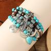 Новый бирюзовый браслет с бусинами Браслет Браслет