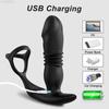 Мужской массажер простаты, Bluetooth-приложение, вибратор для мужчин, анальная пробка для геев, телескопическая вибрирующая Анальная пробка, секс-игрушка для пар