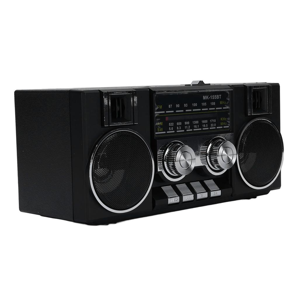 Portable FM AM SW Radio Full Band Clear Sound Quality Radio with RGB Speaker for Garden Bathroom