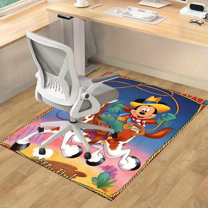 1pc, Mickey Mouse Western Cowboy Horse Ride Home Office Chair Rug Outdoor GiftP140
