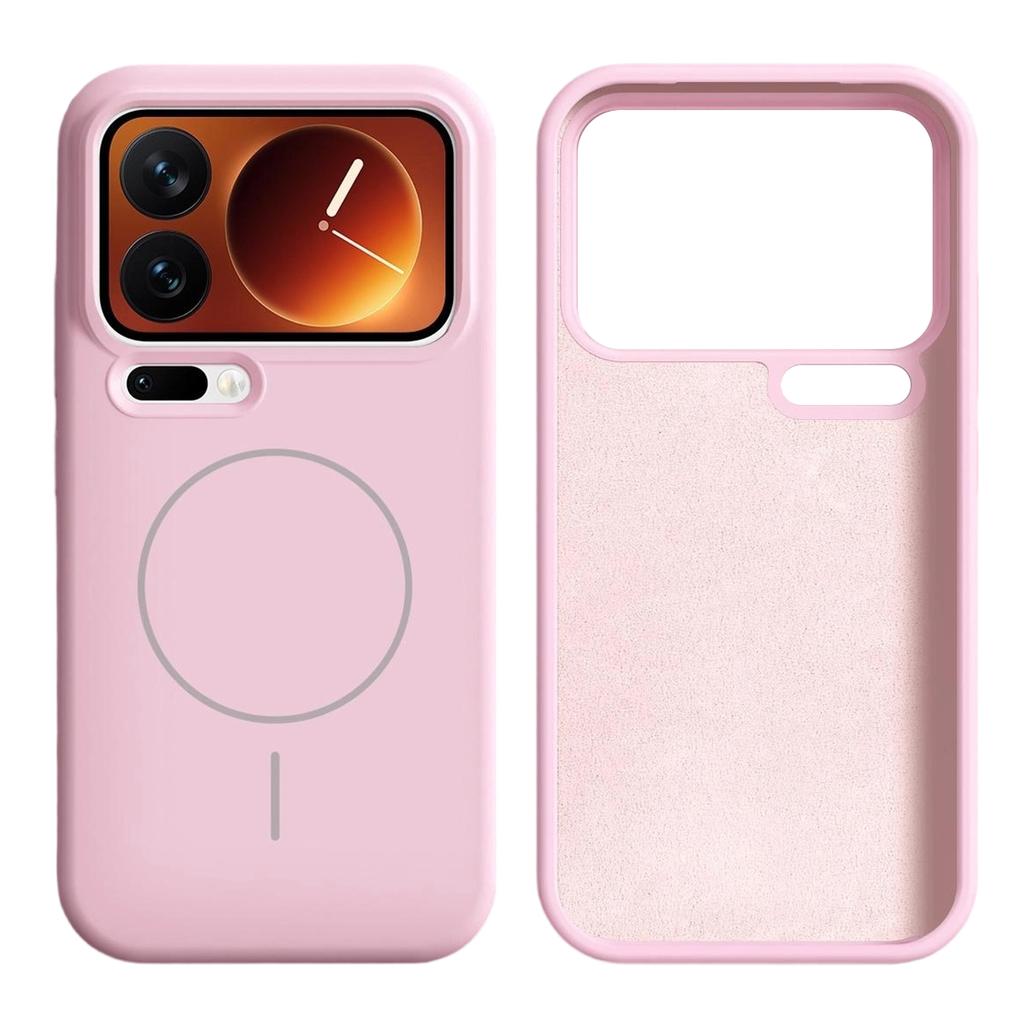 For Xiaomi 17 Pro Magnetic Case Skin-Friendly Liquid Silicone + PC Phone Cover