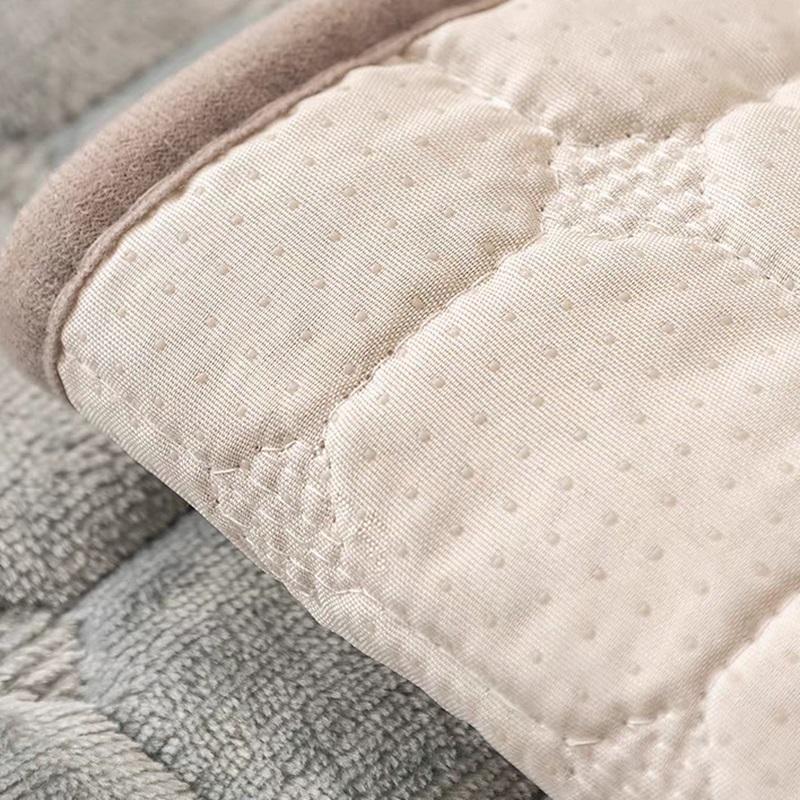 Подушка для дивана из фланели Four Seasons General Non-Slip Thickened Living Room Sofa Backrest Cover Modern Plush Seat Cushion