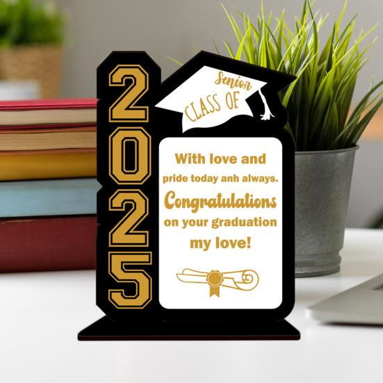 Выпускной сезон 2025 года Украшение рабочего стола Без заусенцев Гладкие края Рамка для фотографий Выпускной сезон Украшение вечеринки