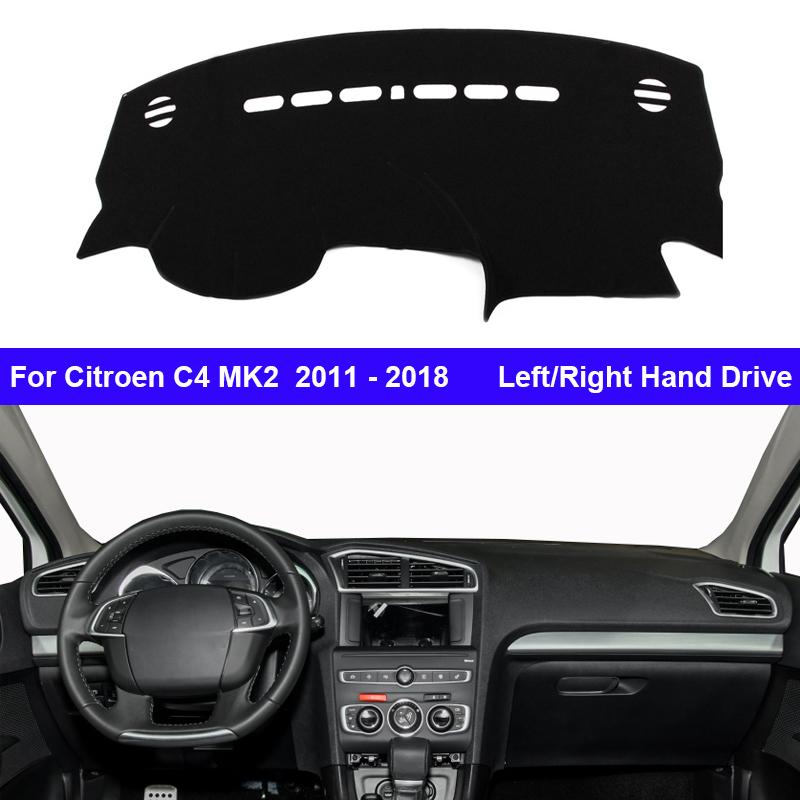 Накладка на приборную панель автомобиля Коврик Кейп Для Citroen C4 MK2 2011 - 2018 LHD RHD Солнцезащитный козырек От солнца 2017 2016 2015 2014 2013 2012