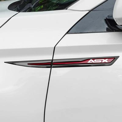 2 шт. Металлические защитные наклейки-ножи на крыло автомобиля для ASX, наклейки на боковое крыло автомобиля, аксессуары для экстерьера кузова