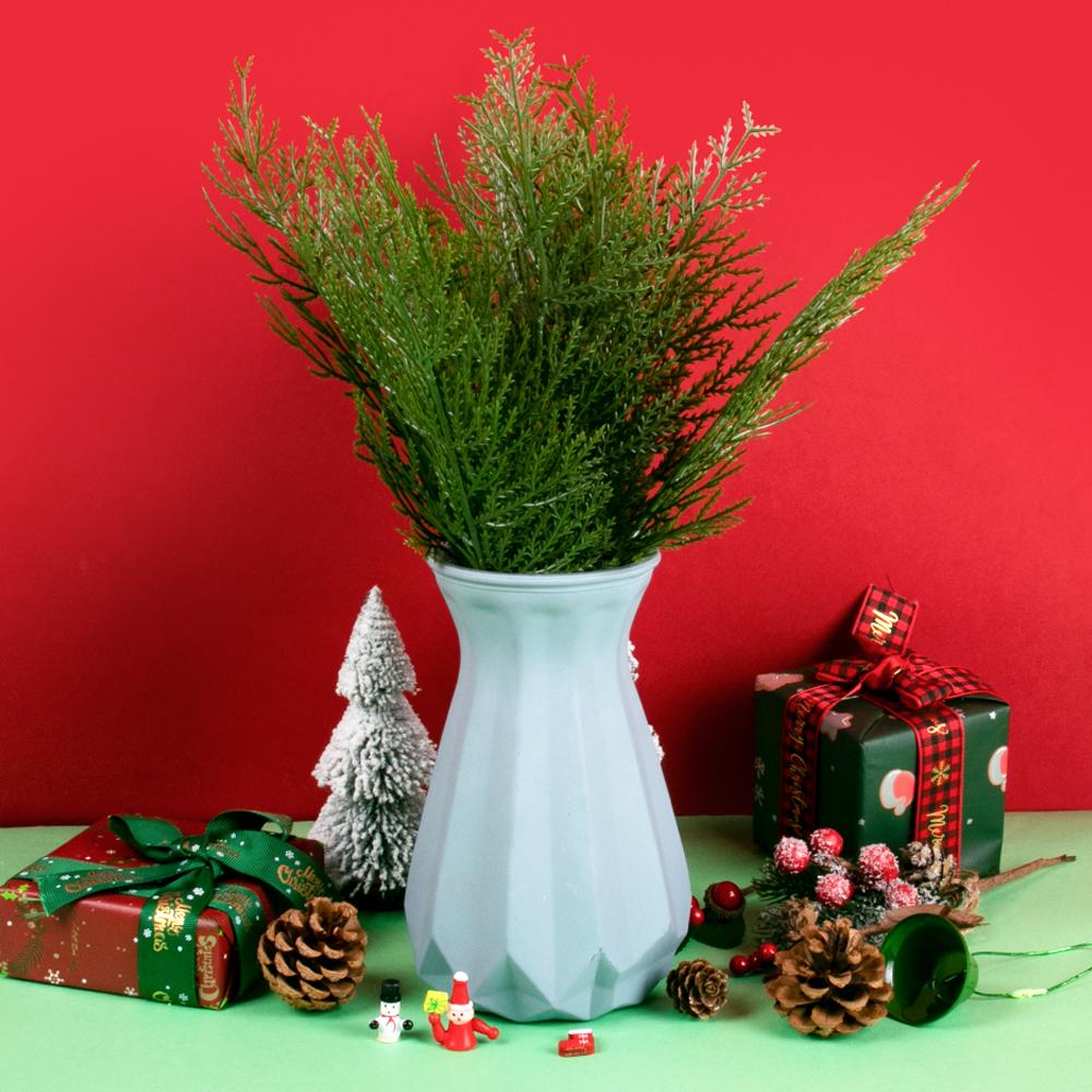 12/24 шт. искусственных сосновых веток, искусственные сосновые стебли, искусственные кедровые иголки, спицы для рождественского елочного венка, гирлянды, декора