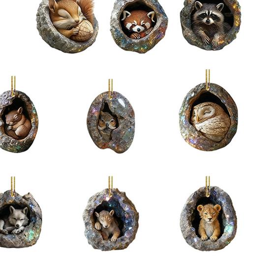 Лесной Животный Адвент-календарь 2025 24 Дня Милый Животный Праздничный Декор Обратный Отсчет до Рождества