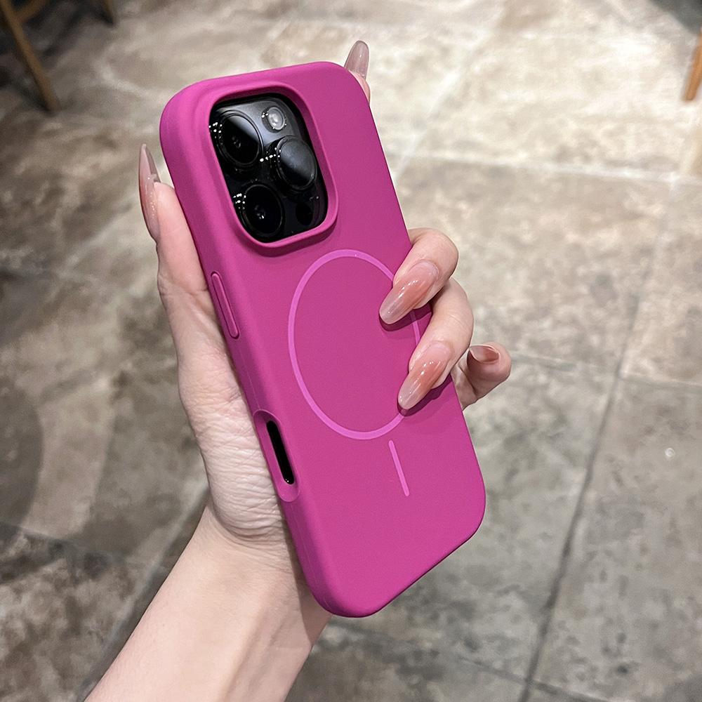 For Magsafe Original Liquid Silicone Phone Case For iPhone 15 16 Pro Max 16E 14 Plus 13 12 11 Magnet Wireless Charge Back Cover