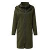 Women's Fashion Casual Solid Color Hooded Pocket Long Sweatshirt With Zipper, Mid-Length Fake Two-Piece Loose Coat