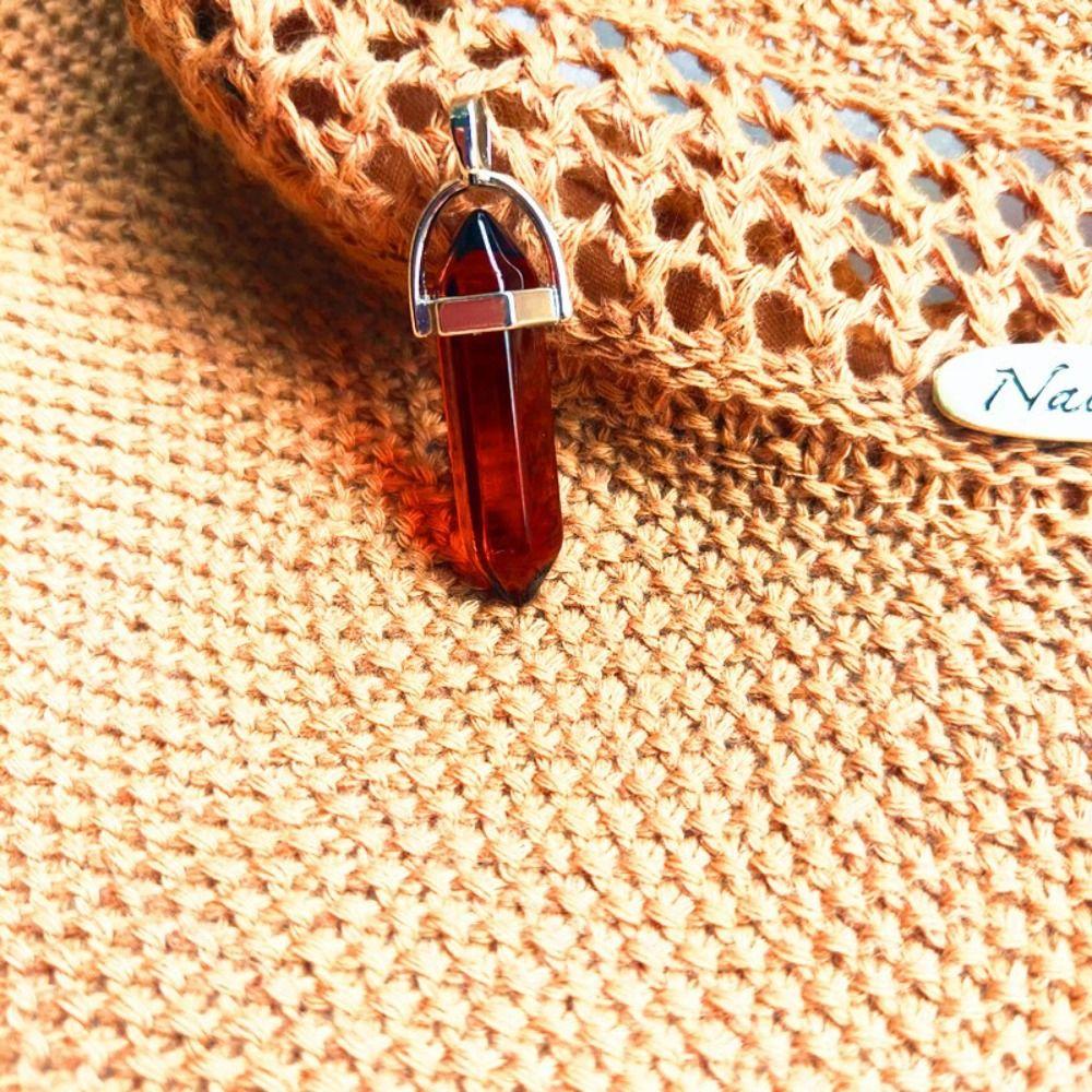 Аксессуары для ожерелий Подвески с шестиугольными точками Подвеска с разноцветными кристаллами Подвеска в виде шестиугольной колонны