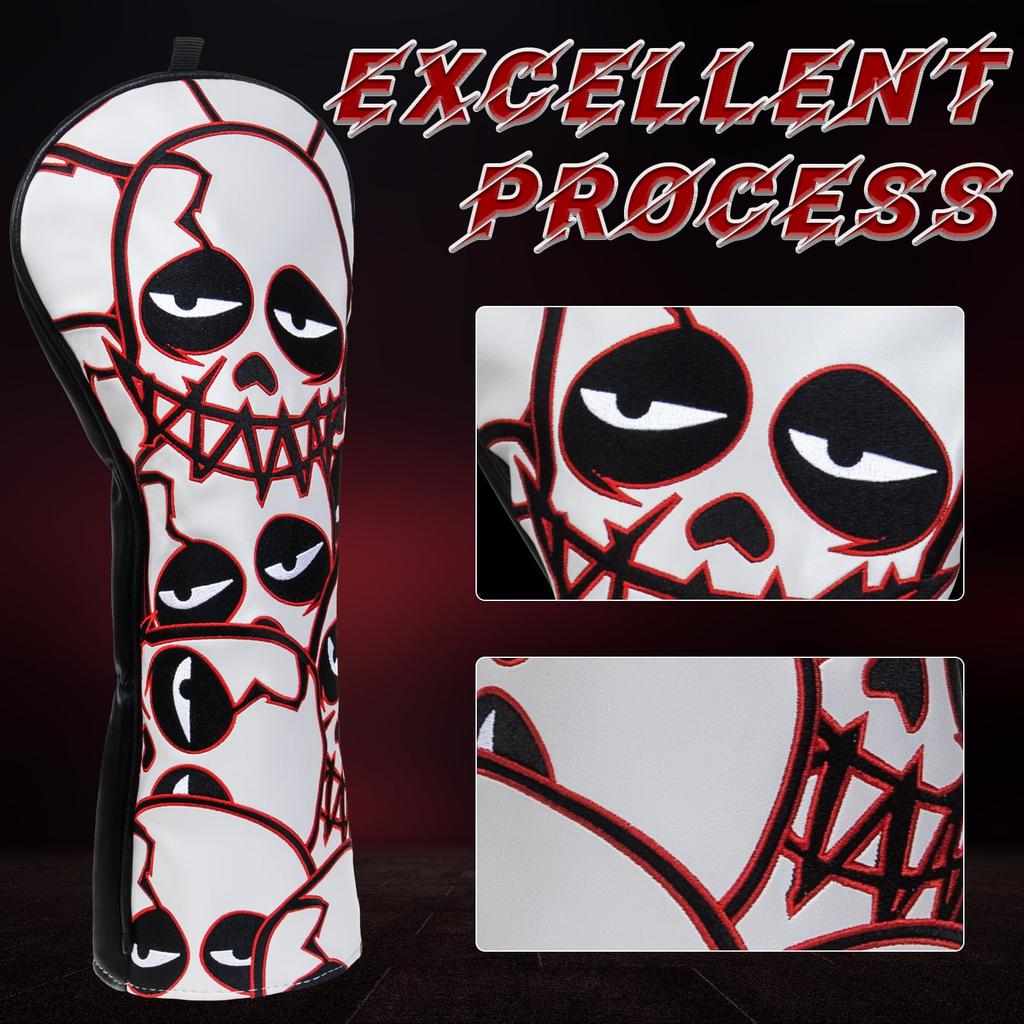 Driver Head Cover Single Item Driver Cover Golf 460CC Compatible Elastic Type Cool