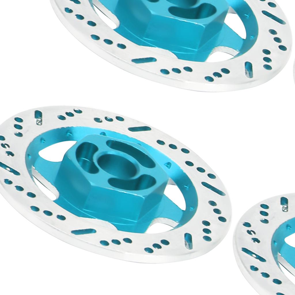 4pcs Aluminum Alloy CNC Simulated Brake Disc Accessories Fit for 1:10 RC Car