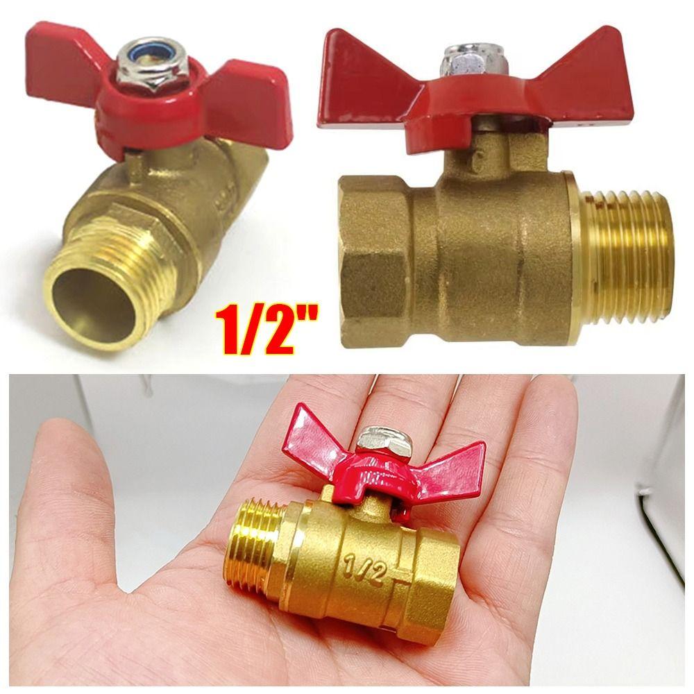 1Pcs Heavy Duty Butterfly Valve Brass Garden Hose Valve New Shut Off Valve