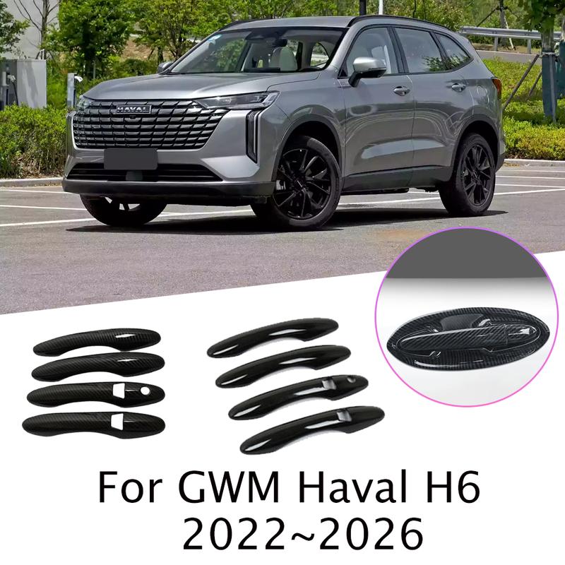 For GWM Haval H6 ~2026 2024 2025 Car Exterior Door Handle Cover Door Bowl Protector Stickers Decorative Accessories