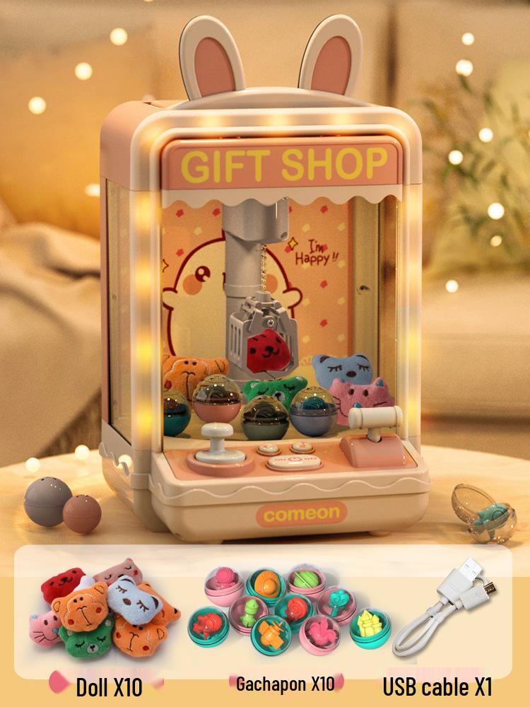 Large Claw Machine Toy for Kids - Grab Plush Toys - Mini Household Birthday Gift for Boys & Girls