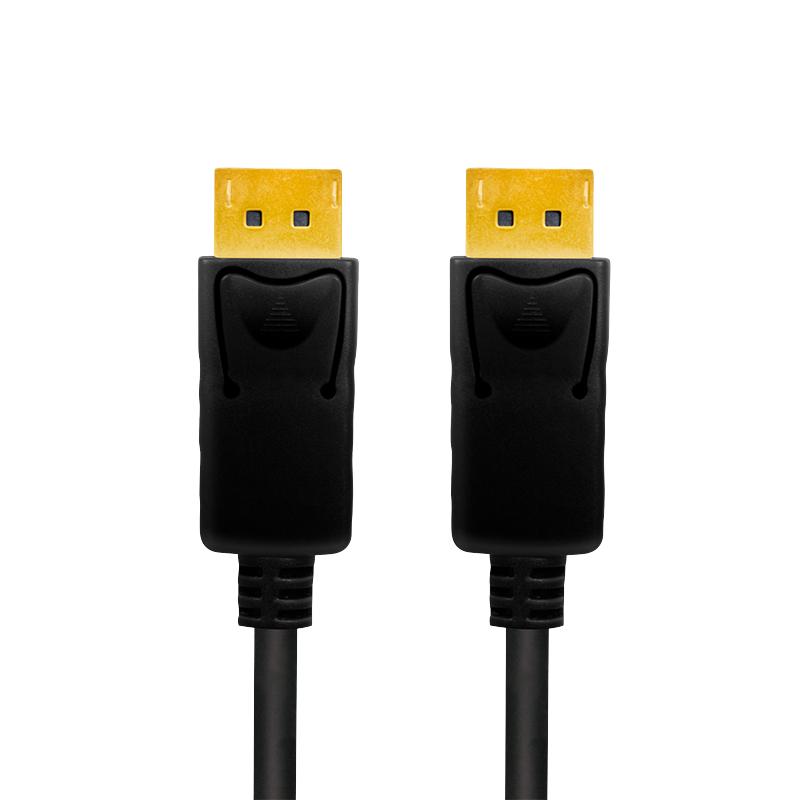 DisplayPort 1.4 DP M/M Cable 8K 60Hz 4K 120Hz 3m LogiLink HDR hdcp Daisy Chain Gold Black
