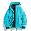 WENHOUU 3-in-1 Waterproof Outdoor Jacket Men Women Kids Removable Fleece Liner Windproof UV Protection Hiking Camping Travel