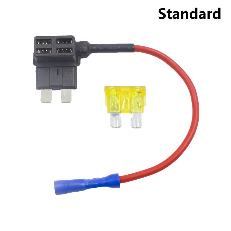 Auto Car Fuse Holder with Add-a-Circuit Micro Mini Low-Profile Standard ATM APM Blade Tap Dual Adapter for Vehicle Fuse Holders1