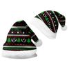 2024 Plush Velvet Double-Sided Santa Hat for Adults & Children - Custom Printed