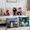 Hot Kpop Boy Pillow Case Sofa Living Room Headboard Bedroom Backrest Cushion Square Cushion J-jin-Music Cool Nap Time