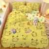 Комплект пододеяльника Пикачу мультяшный двусторонний принт постельное белье Детский пододеяльник наволочка большой декор для спальни подарок