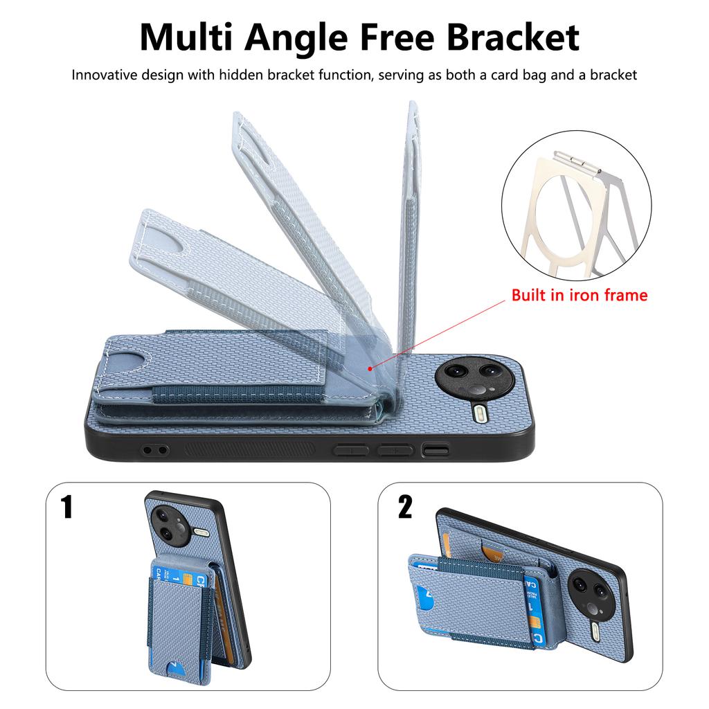 Чехол для Xiaomi Poco F7 Ultra 5G/Xiaomi Redmi K80 Pro 5G с держателем для карт, подставкой, кожаной задней крышкой