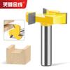Three-blade T-type Slotting Knife T-type Mortise and Tenon Knife Engraving Machine Trimming Machine Head Woodworking Milling Cutter Alloy Notch Cutter