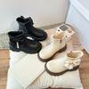 Kids Ankle Boots with Big Bow Fashion Girls Princess Boots with Side Zipper 2024 Autumn New Children Short Boots Thick Soft Sole