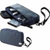 SANWA DIRECT Gadget Business Handy Item Storage Pouch, Slim, Travel, Trip, Pouch, Small, Navy, 200-BAGIN012NV