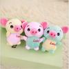 12 см конфетный цвет любовь свинья плюшевая игрушка подвеска кукла чучело животных плюшевые игрушки зодиак свинья новогодний подарок для девочки
