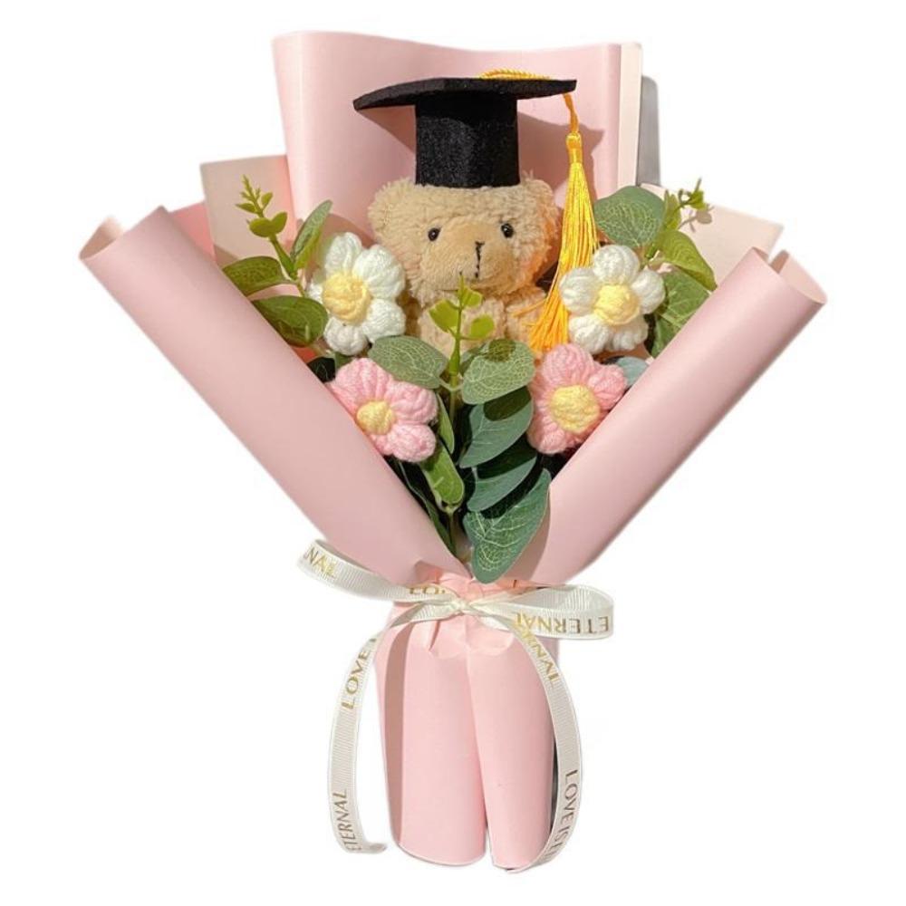 Dr. Bear Plush Toy Cartoon Graduation Gift New Graduation Bouquet Party Decor