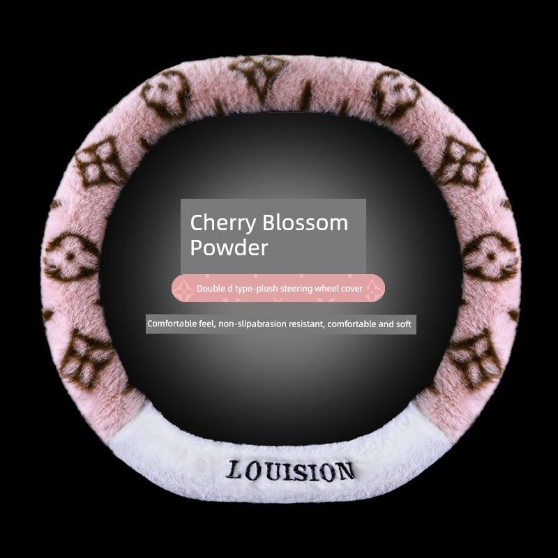 Plush Winter Car Steering Wheel Cover, Trendy and Cute for Women, Car Handle Cover for Girls, Winter Car Accessories