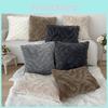 Solid Stripe Color Plush Pillowcase Cushion Cover Bedroon Fashion Decorations