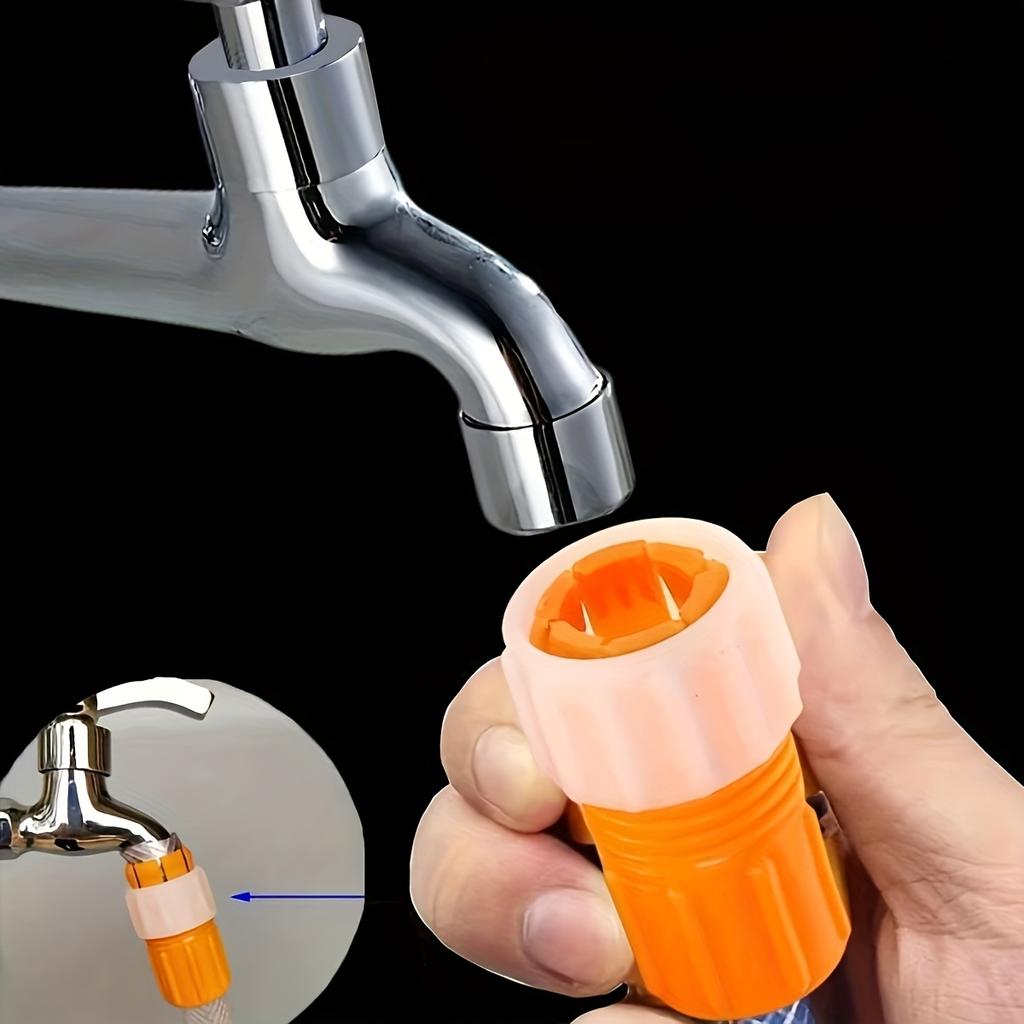 5 Pcs Universal Faucet Hose Connector Leak-proof Threaded Design Adapter Hose Water Tap for Garden Irrigation Faucet Interface