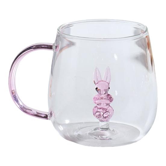 Handmade Glass Cup Animal Plant Shape Transparent Water Cup Cute Coffee Milk Drink Cup