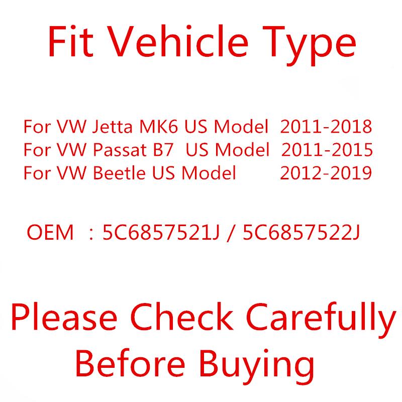 Side Mirror Glass For VW Jetta MK6 2011-2018 Passat B7 2011-2015 Beetle 2012- US Model With Heating Rearview Mirror Lens