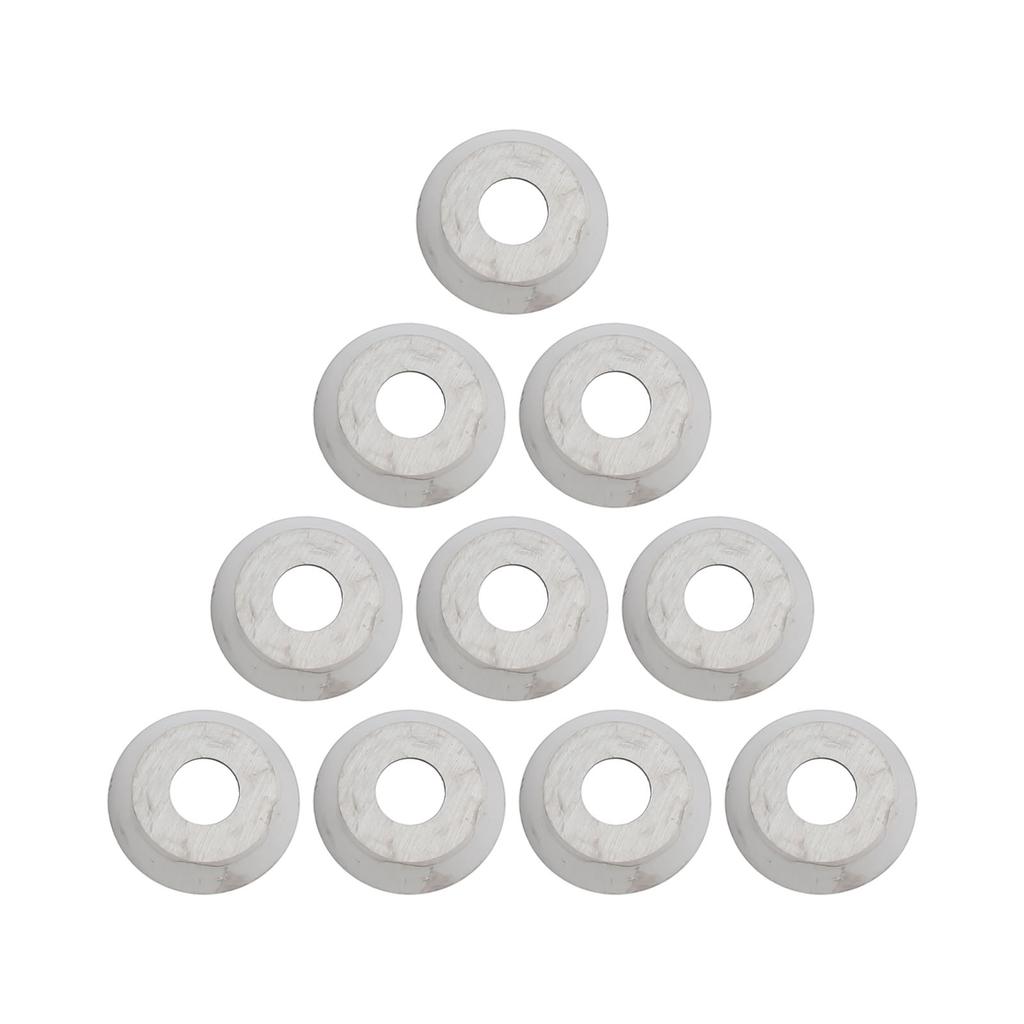 Tungsten Carbide Cutter Carbide Insert Cutter 12mm Diameter 2.5mm Thickness 30 Degree Edge Countersunk Mounting Hole