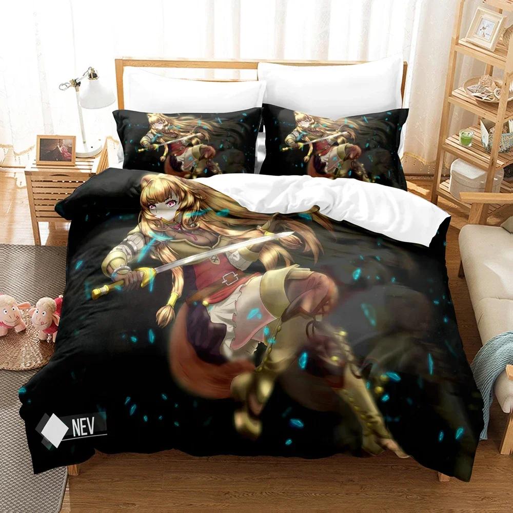 3D Print The Rising Of The Shield Hero Comfortable Duvet Cover Pillowcase Bedding Set Children Bedroom Decoration Home Textile