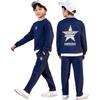 Converse Комплект из хлопкового махрового свитшота и брюк для мальчиков
