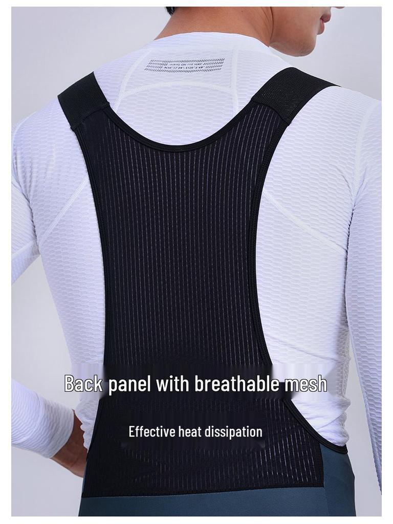 INBIKE Unisex Fleece Cycling Bib Pants - Warm High Waist for Long Distance (Autumn/Winter)