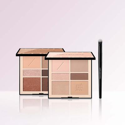 JUNGSAEMMOOL Палетка теней для век Artist Nude 15г 2024 Осень/Зима 2 цвета с кистью K-Beauty