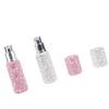 2pcs 10ml Rhinestones Perfume Atomizer Refillable Bottle Miniature Perfume Spray Bottle for Travel