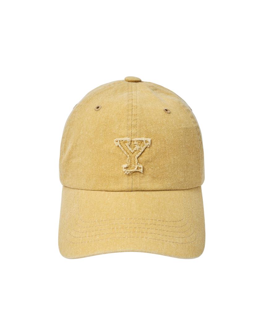 Кепка-бейсболка YALE Y Logo, пигментная стирка_Желтая
