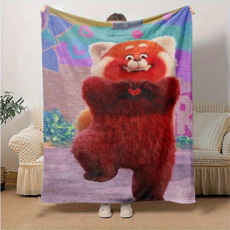 1pc, Cute Red Panda Blanket Perfect for Home Decor, Couch Blanket, Travel, Camping, Office Nap