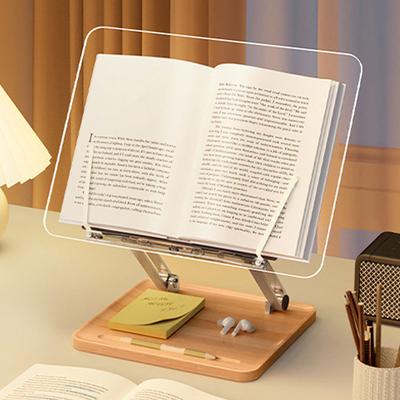 Регулируемая акриловая подставка для книг, подставка для кулинарной книги для работы без рук, многофункциональная для кулинарных книг, рецептов, журналов, планшетов, ноутбуков