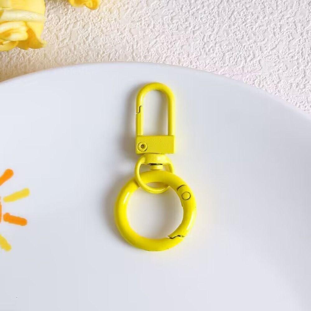 Candy Color Spring Clasp for Keyring Snap Lobster Clasp Hooks DIY Jewelry Buckle Connector Carabiner Keychain Clips